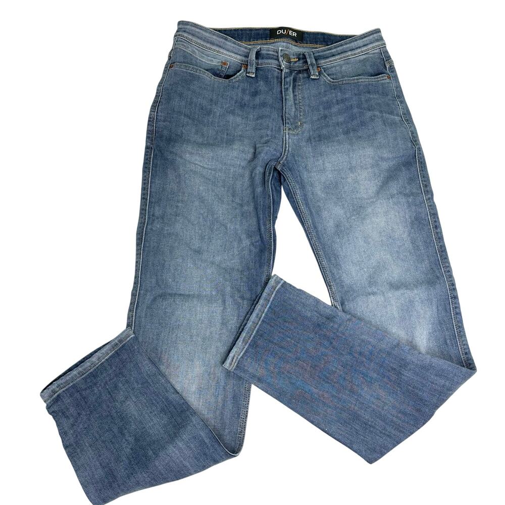Du/er L2X Slim Fit 32x32 Blue Medium Wash Jeans